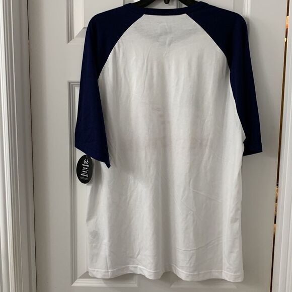 REALTREE Baseball T-Shirt 70% cotton/30% polyester. Arctic white/blue sapphire - Picture 2 of 8